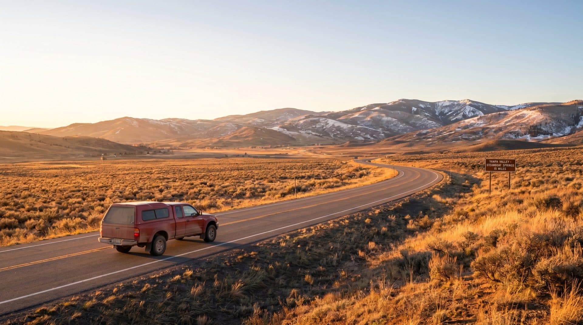 The drive from Oak Creek, CO to Chapman's Automotive in Craig, Colorado through the Yampa Valley